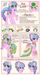 Size: 1920x3448 | Tagged: safe, artist:sk-ree, oc, oc only, oc:ivy lush, pony, unicorn, clothes, crying, dress, female, gala dress, mare, rainbow power, reference sheet, solo