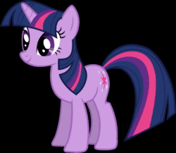 Size: 2840x2470 | Tagged: safe, ai assisted, ai content, fifteen.ai, twilight sparkle, pony, unicorn, g4, aivo, animated, avo, cursed, female, high res, meme, mp4, owo, sound, the pony machine learning project, uwu, video, webm, what's this?