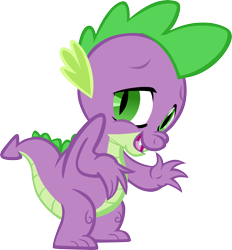 Size: 5574x6007 | Tagged: safe, artist:memnoch, spike, dragon, g4, male, simple background, solo, transparent background, vector, winged spike, wings