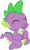 Size: 3616x6001 | Tagged: safe, artist:memnoch, spike, dragon, g4, just for sidekicks, my little pony: friendship is magic, eyes closed, hands on belly, laughing, male, open mouth, simple background, solo, transparent background, vector