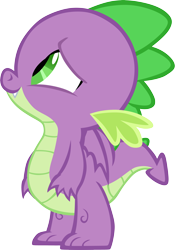 Size: 4101x5867 | Tagged: safe, artist:memnoch, spike, dragon, dragon dropped, g4, male, simple background, solo, transparent background, vector, winged spike, wings