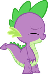 Size: 3875x5859 | Tagged: safe, artist:memnoch, spike, dragon, g4, eyes closed, male, simple background, solo, transparent background, vector
