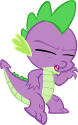 Size: 3777x6001 | Tagged: safe, artist:memnoch, spike, dragon, g4, eyes closed, male, open mouth, simple background, solo, transparent background, vector