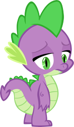 Size: 3493x5928 | Tagged: safe, artist:memnoch, spike, dragon, g4, male, sad, simple background, solo, transparent background, vector