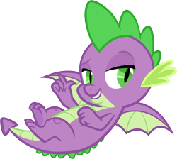 Size: 6684x6001 | Tagged: safe, artist:memnoch, spike, dragon, g4, male, simple background, solo, transparent background, vector, winged spike, wings