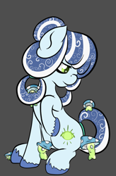 Size: 620x948 | Tagged: safe, artist:askseaponyluna, oc, oc only, oc:thauma disk, earth pony, pony, female, mare, mushroom, solo