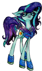 Size: 510x859 | Tagged: safe, artist:misteriousshine, artist:mysteriousshine, coloratura, earth pony, pony, g4, clothes, countess coloratura, female, hoof shoes, mare, simple background, solo, traditional art, transparent background