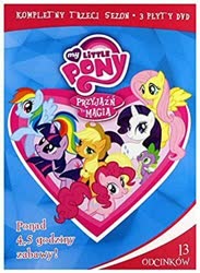 Size: 365x500 | Tagged: safe, applejack, fluttershy, pinkie pie, rainbow dash, rarity, spike, twilight sparkle, earth pony, pegasus, pony, unicorn, g4, season 3, dvd, mane seven, mane six, polish