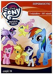 Size: 355x500 | Tagged: safe, applejack, fluttershy, pinkie pie, rainbow dash, rarity, twilight sparkle, alicorn, earth pony, pegasus, pony, unicorn, g4, dvd, mane six, polish, rainbow power, twilight sparkle (alicorn)