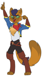 Size: 800x1431 | Tagged: safe, artist:sugar-loop, capper dapperpaws, abyssinian, anthro, g4, chest fluff, clothes, cosplay, costume, crossover, male, open mouth, pants, sea hawk, she-ra, she-ra and the princesses of power, simple background, solo, transparent background