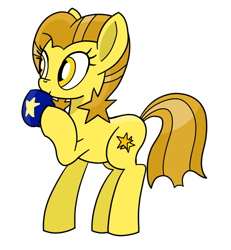 Size: 1098x1188 | Tagged: safe, artist:notadeliciouspotato, oc, oc only, oc:golden star, earth pony, pony, cup, female, hoof hold, mare, mug, raised hoof, simple background, sipping, smiling, solo, transparent background