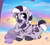 Size: 3000x2724 | Tagged: safe, artist:moozua, oc, oc only, oc:kona, pony, zebra, beach, high res, jewelry, male, necklace, ocean, palm tree, rock, solo, tree, zebra oc