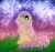 Size: 4096x3889 | Tagged: safe, artist:spider_bunnie, artist:taurson, fluttershy, pegasus, pony, g4, disney style, female, grass, mare, nebula, night, raffle prizewinner, rain, sitting, smiling, solo, wet mane