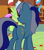 Size: 376x429 | Tagged: safe, screencap, merry may, minuette, pegasus, pony, unicorn, g4, griffon the brush off, my little pony: friendship is magic, butt, cropped, minu-ass, plot