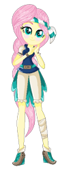Size: 248x598 | Tagged: safe, artist:frappuccino-unicorn, fluttershy, equestria girls, g4, my little pony: the movie, female, pirate, simple background, solo, transparent background