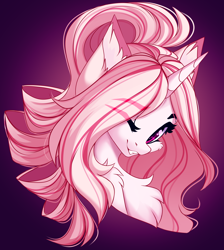 Size: 3222x3600 | Tagged: safe, artist:airiniblock, oc, oc only, oc:dixie, pony, unicorn, chest fluff, cute, female, high res, pink, solo