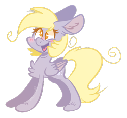 Size: 649x602 | Tagged: safe, artist:loopdalamb, derpy hooves, pegasus, pony, g4, chibi, cute, derpabetes, female, happy, mare, simple, simple background, solo, transparent background