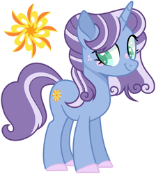 Size: 950x1062 | Tagged: safe, artist:nocturnal-moonlight, artist:sistervailory, oc, oc only, oc:flowery dawn, pony, unicorn, base used, blushing, cutie mark, female, freckles, offspring, parent:petunia petals, parent:sunny skies, parents:petuniasky, solo