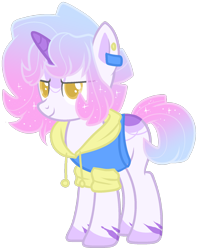 Size: 1280x1613 | Tagged: safe, artist:azrealrou, oc, oc only, oc:trending style, pony, unicorn, simple background, solo, transparent background