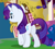 Size: 407x366 | Tagged: safe, screencap, rarity, pony, unicorn, g4, just for sidekicks, my little pony: friendship is magic, beautiful, butt, cropped, eyeshadow, female, frown, lidded eyes, makeup, mare, plot, ponyville, rearity, solo, walking, water well