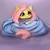 Size: 4000x4000 | Tagged: safe, artist:miokomata, fluttershy, pegasus, pony, g4, absurd resolution, blanket, blanket burrito, blankie, blushing, cute, daaaaaaaaaaaw, female, freckles, freckleshy, hnnng, mare, shyabetes, solo