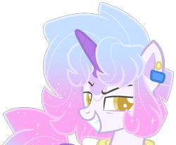 Size: 1163x964 | Tagged: safe, artist:azrealrou, oc, oc only, oc:trending style, pony, unicorn, simple background, solo, transparent background