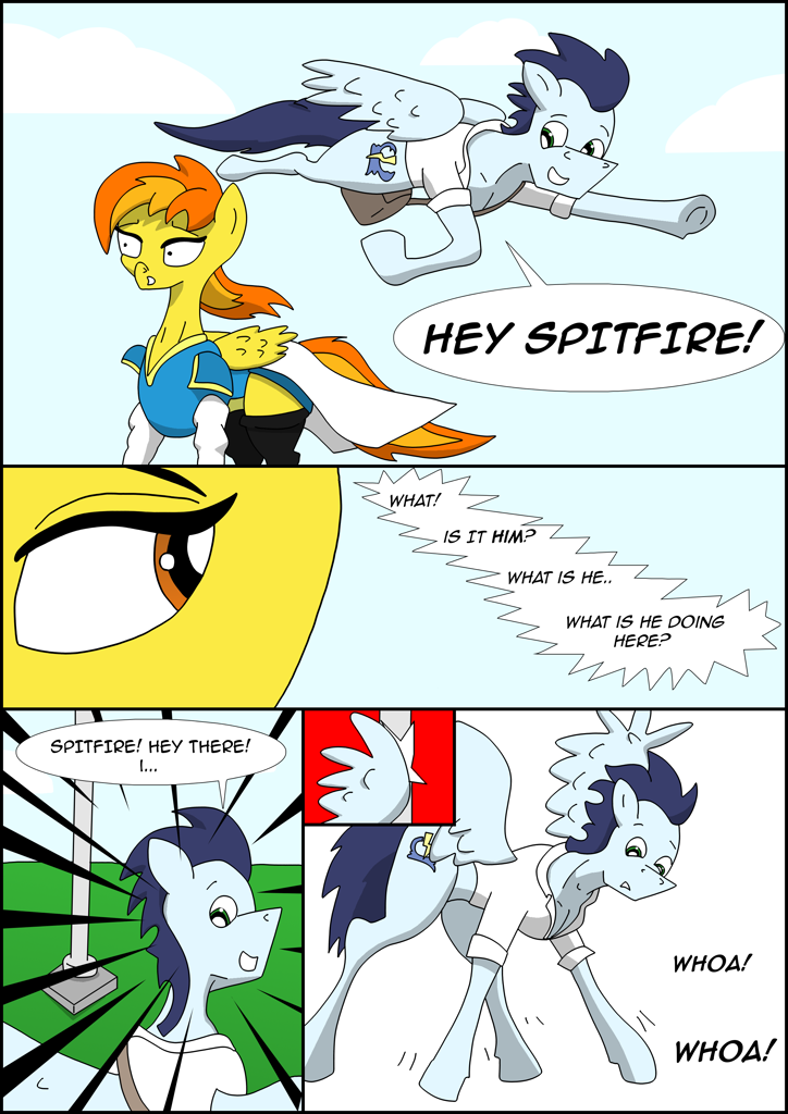 2297539 Safe Artist Greeneyedmistress Soarin Spitfire Pegasus