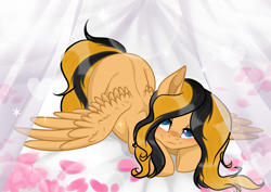 Size: 3465x2454 | Tagged: safe, oc, oc only, oc:alba colour, pegasus, pony, bedroom eyes, female, high res, solo