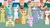 Size: 1434x800 | Tagged: safe, artist:forgalorga, alula, orion, piña colada, pluto, ponet, shooting star (character), tornado bolt, twilight sparkle, alicorn, earth pony, pegasus, pony, unicorn, g4, :<, alicorn drama, angry, background pony, background pony audience, background pony strikes again, bow, bucket, clothes, colt, cutie mark, demo, drama, female, filly, foal, food, frown, glare, hair bow, heart, hoof hold, implied princess cadance, implied princess celestia, implied princess luna, implied twilight sparkle, levitation, looking at you, magic, male, mare, picket sign, pigtails, protest, shirt, sign, stallion, t-shirt, telekinesis, tomato, tomatoes, twilight sparkle (alicorn)