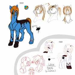 Size: 1024x1024 | Tagged: safe, artist:anelaponela, oc, oc only, earth pony, pony, male, reference sheet, solo, stallion