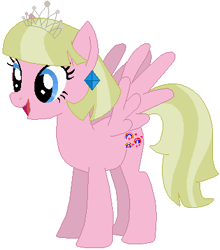 Size: 345x392 | Tagged: safe, artist:selenaede, artist:user15432, oc, oc only, oc:sapphire sparkle, pegasus, pony, base used, crown, ear piercing, earring, female, jewelry, mare, piercing, regalia, simple background, solo, tiara, white background