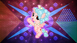 Size: 3840x2160 | Tagged: safe, artist:laszlvfx, artist:sollace, edit, cozy glow, alicorn, pony, g4, alicornified, bow, cozycorn, female, filly, flying, hair bow, high res, looking at you, race swap, show accurate, solo, tail bow, wallpaper, wallpaper edit