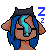 Size: 50x50 | Tagged: safe, artist:snowflakecrystalyt, oc, oc only, oc:sidewinder, original species, pony, snake, snake pony, animated, commission, eyes closed, fedora, female, gif, hat, mare, onomatopoeia, picture for breezies, simple background, sleeping, solo, sound effects, transparent background, zzz