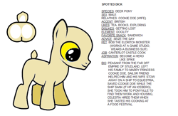 Size: 826x538 | Tagged: safe, oc, oc only, oc:spotted dick, deer, colt, male, reference sheet, solo