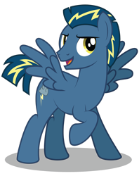 Size: 1920x2420 | Tagged: safe, artist:aleximusprime, oc, oc only, oc:thunderhead, pegasus, pony, flurry heart's story, confident, male, proud, short hair, simple background, solo, stallion, transparent background, wings, younger