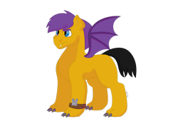 Size: 1280x854 | Tagged: safe, artist:itstechtock, oc, oc only, oc:hanah, dracony, dragon, hybrid, pony, male, simple background, solo, transparent background