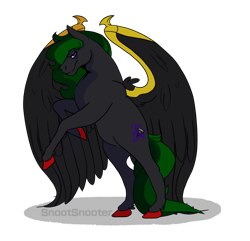 Size: 1400x1350 | Tagged: safe, artist:snootsnooter, oc, oc only, oc:twisted shadow, pegasus, pony, digital art, gift art, simple background, solo, transparent background