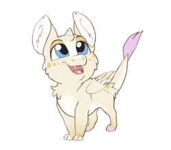 Size: 1456x1282 | Tagged: safe, artist:9centschange, oc, oc only, oc:prince concord, draconequus, hybrid, baby, cheek fluff, chest fluff, cute, cute little fangs, draconequus oc, ear fluff, fangs, interspecies offspring, ocbetes, offspring, parent:discord, parent:princess celestia, parents:dislestia, simple background, solo, transparent background