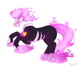 Size: 1612x1356 | Tagged: safe, artist:-censored-, pony, skeleton pony, black sclera, bone, glowing eyes, male, mane of fire, mystery skulls, ponified, rearing, simple background, skeleton, solo, stallion, transparent background