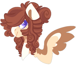 Size: 639x552 | Tagged: safe, artist:journeewaters, oc, oc only, oc:cinnamon chai, pegasus, pony, bust, female, mare, portrait, simple background, solo, transparent background