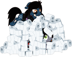 Size: 2362x1862 | Tagged: safe, artist:lightningbolt, derpibooru exclusive, part of a set, earth pony, pony, undead, unicorn, zombie, zombie pony, .svg available, angry, annoyed, bloodshot eyes, bone, clothes, coronavirus, covid-19, disguise, disguised siren, drop dead clothing, duo, fangs, fort, horn, horn impalement, kellin quinn, lip piercing, looking at each other, looking down, male, oliver sykes, piercing, ponified, prone, scar, shirt, show accurate, simple background, sleeping with sirens, slit pupils, stallion, stitches, svg, t-shirt, toilet paper, tongue out, transparent background, vector, 🧻