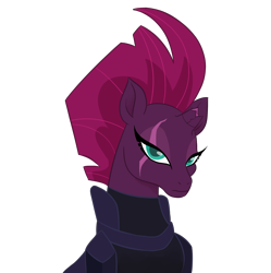 Size: 1767x1772 | Tagged: safe, artist:angelicmissmarie, tempest shadow, pony, g4, bust, female, simple background, solo, transparent background, vector