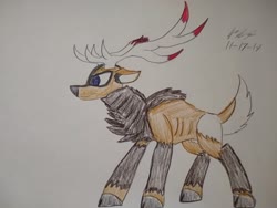 Size: 4096x3072 | Tagged: safe, artist:theironwolf45, oc, oc only, oc:elch, deer, elk, them's fightin' herds, community related, male, solo, tfh oc, traditional art