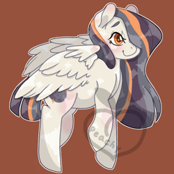 Size: 700x700 | Tagged: safe, artist:peachy-pea, oc, oc only, pegasus, pony, solo