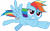 Size: 4831x3000 | Tagged: safe, artist:cloudy glow, rainbow dash, pegasus, pony, g4, the beginning of the end, .ai available, badass, female, flying, high res, mare, simple background, solo, transparent background, vector
