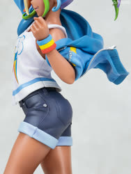 Size: 600x800 | Tagged: safe, kotobukiya, rainbow dash, human, g4, ass, butt, clothes, humanized, jacket, kotobukiya rainbow dash, sexy