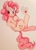 Size: 2592x3604 | Tagged: safe, artist:breezietype, pinkie pie, earth pony, pony, g4, blushing, cute, diapinkes, female, heart, high res, mare, solo, traditional art