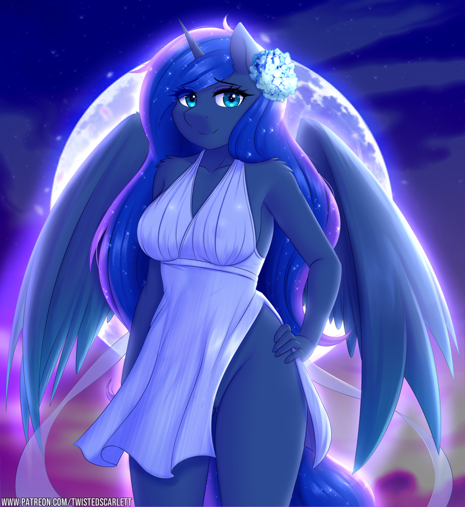 Twistedscarlett60. Принцесса Луна MLP anthro. МЛП Антро Луна. Princess Luna eropony.