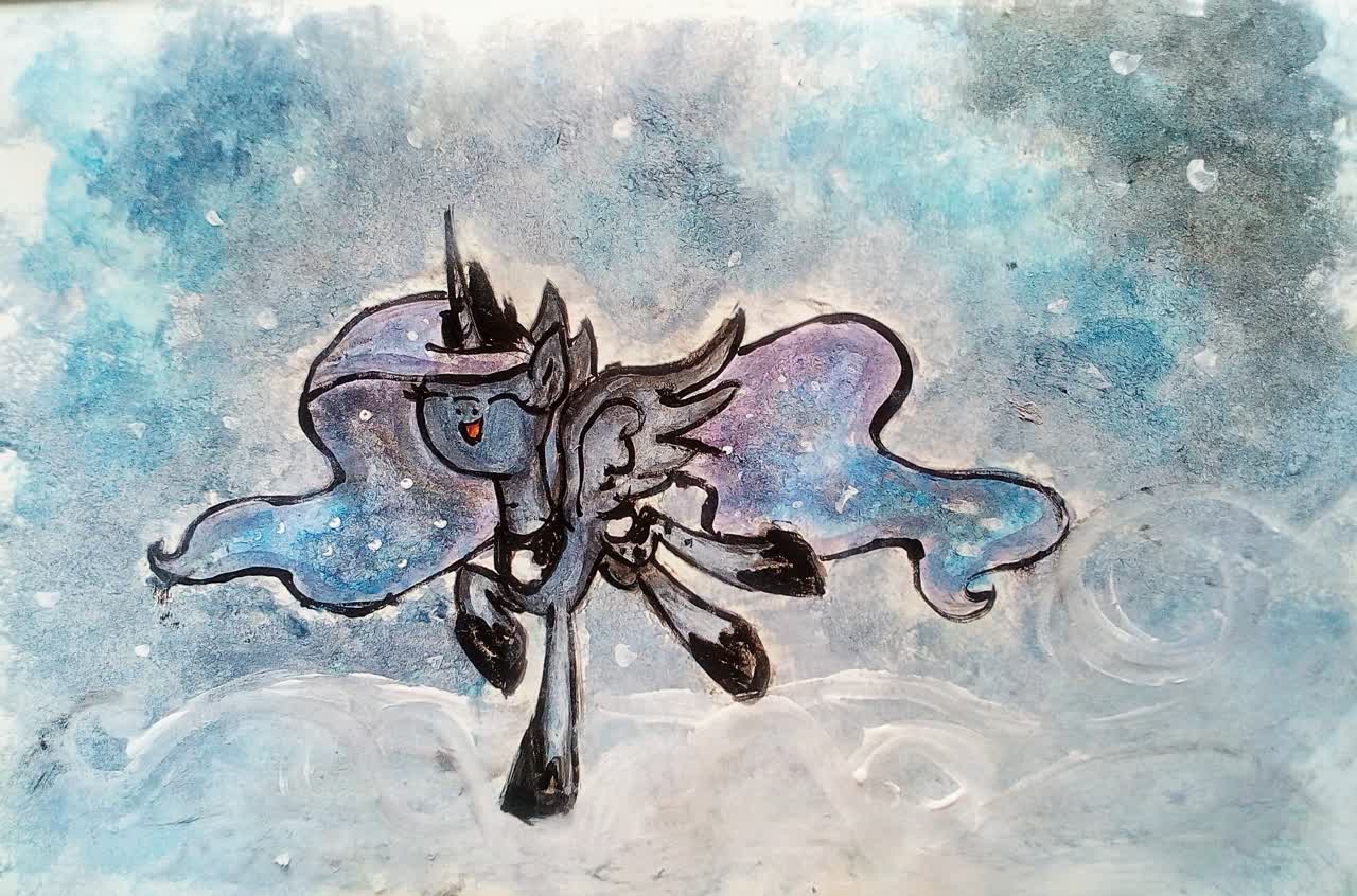 Safe Artist Mysteriousshine Princess Luna Alicorn Pony