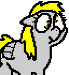 Size: 1280x1400 | Tagged: safe, derpy hooves, pegasus, pony, banned from equestria daily, g4, explicit source, female, manepxls, mare, pixel art, pxls.space, simple background, solo, transparent background, wings